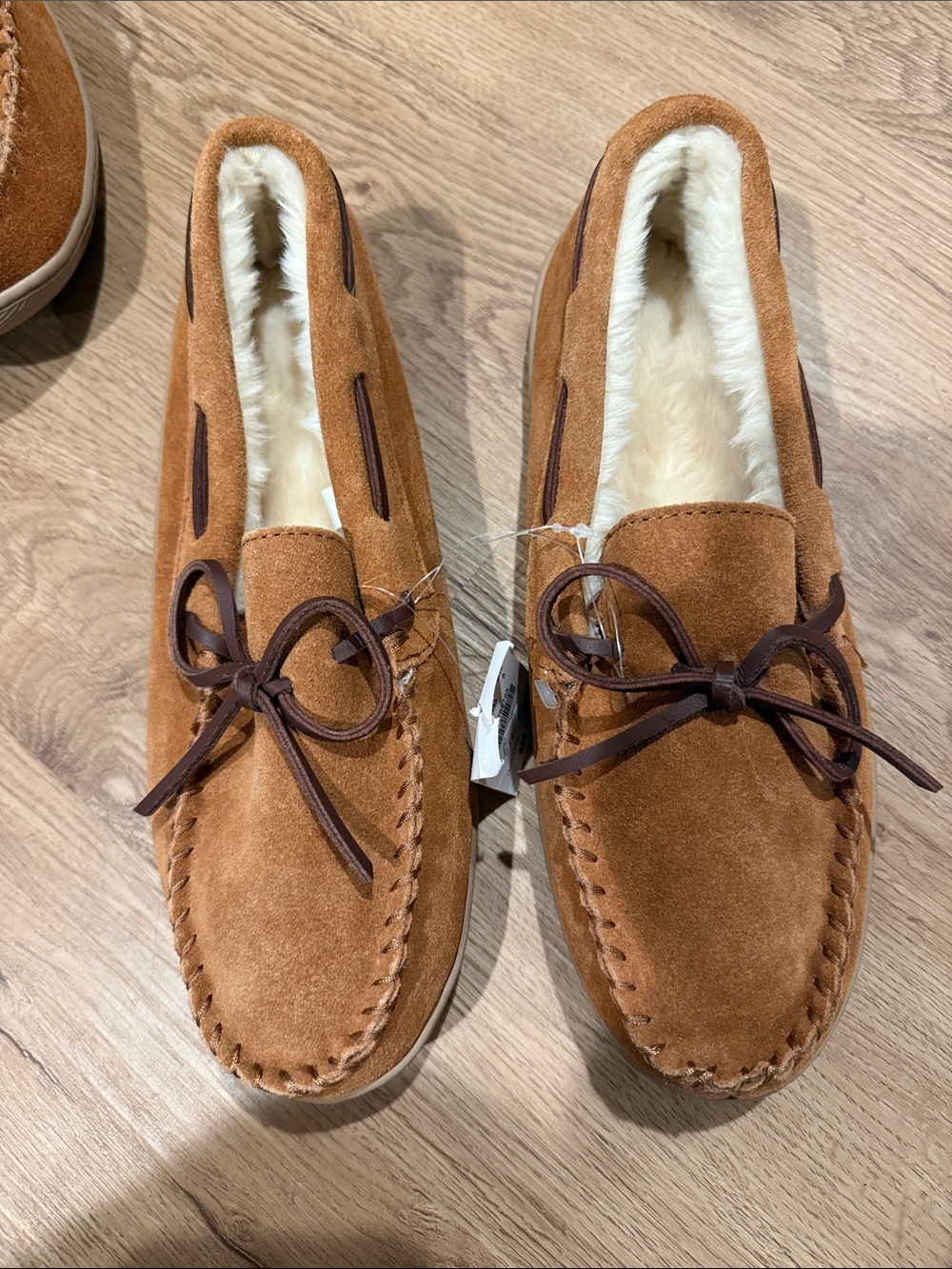 NWT J. Crew shearling moccasins
